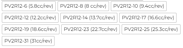 <a href='http://nianfa0769.com' target='_blank'><u>油研叶片泵</u></a>PV2R12系列相关型号